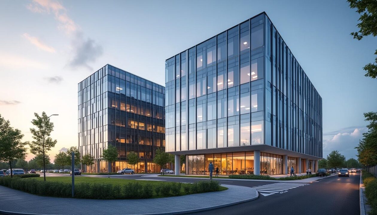 découvrez les deux nouveaux immeubles tertiaires en construction à compiègne, situés stratégiquement près du carrefour de mercières, alliant modernité et accessibilité.